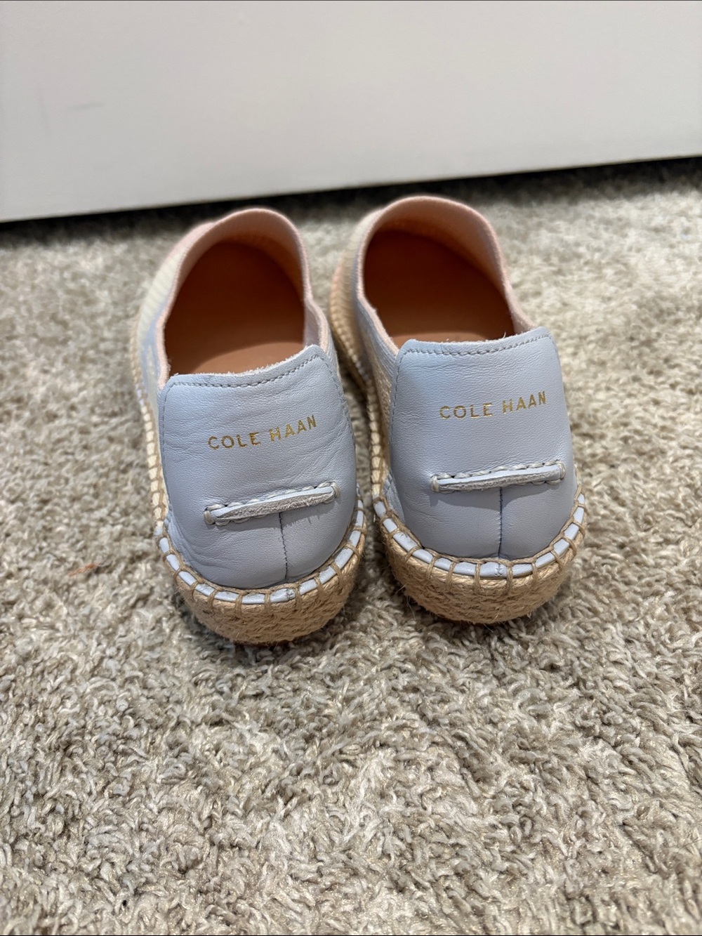 Cole Haan Slip-On Espadrilles in Cream, Blush & Pale Gray - Picture 4 of 5